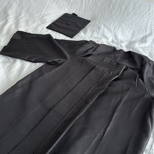 Graduation cap and gown